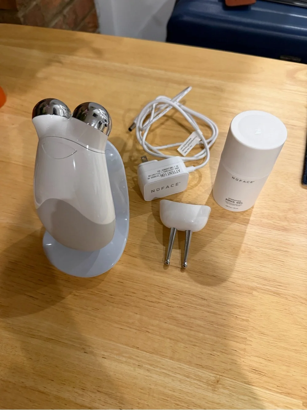NuFACE Trinity+ Microcurrent Facial Attachment with Silver Probes